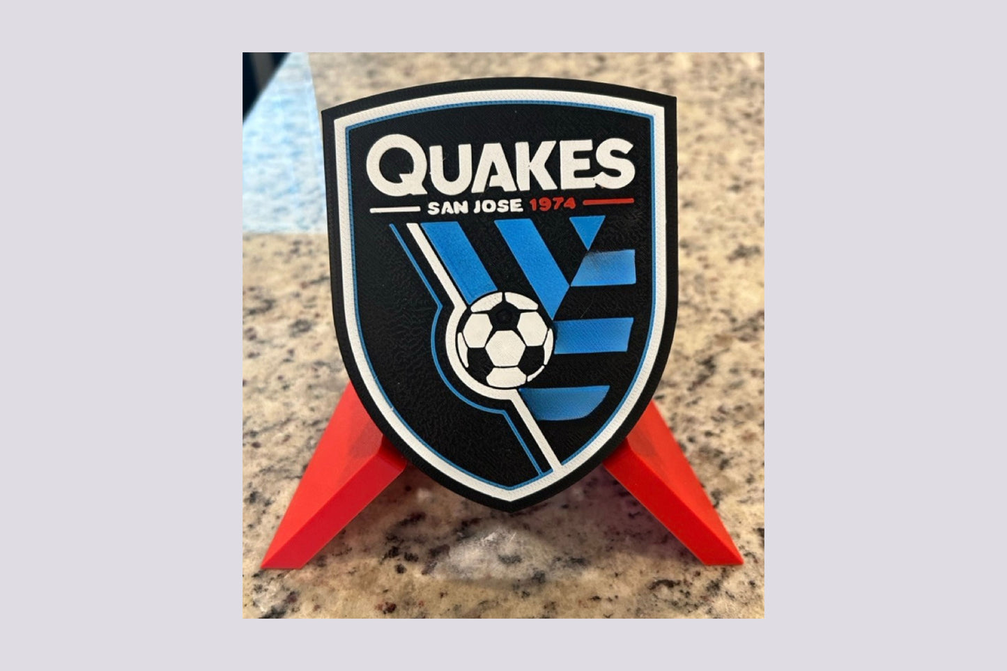 San Jose Earthquakes. 3D Decorative Box. Decorate your preferred room and show your support for the Quakes! Tiki-Taka3D