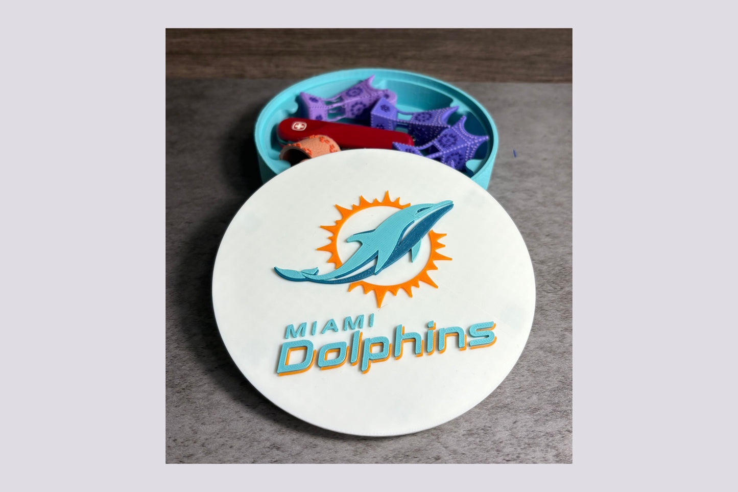 Dolphins 3D Decorative Box or Keepsake | Magnetic Compartment Tiki-Taka3D