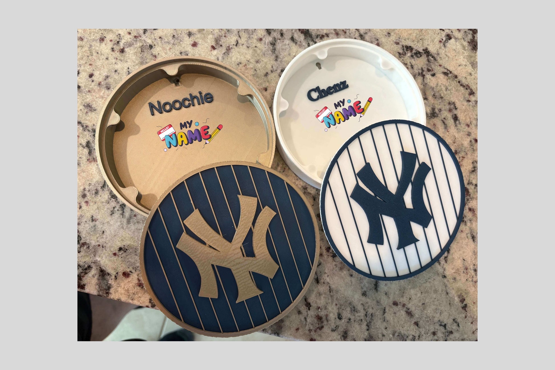 NY Yankees 3D Decorative Box: Unique MLB Baseball Fan Gift Tiki-Taka3D