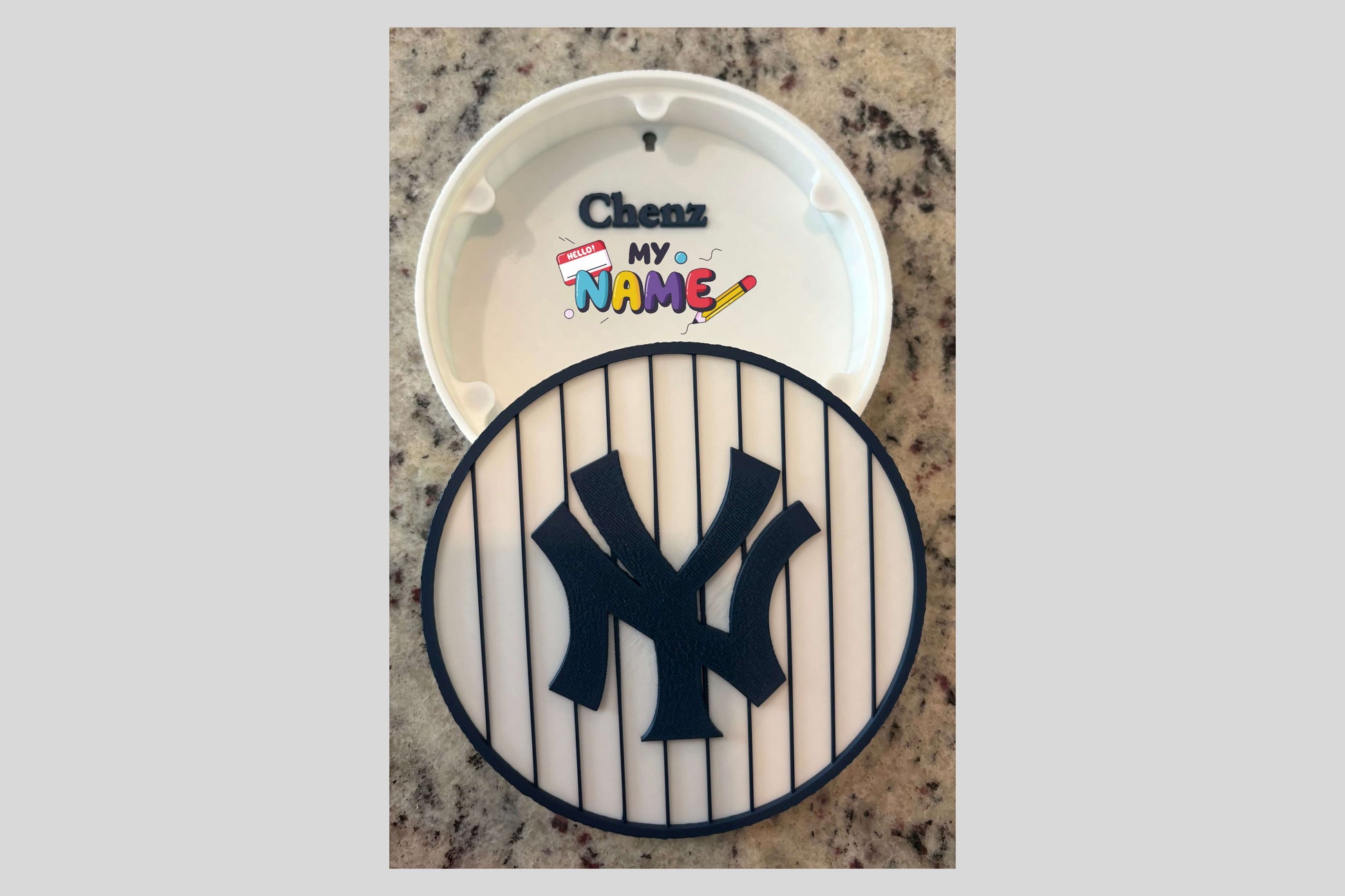 NY Yankees 3D Decorative Box: Unique MLB Baseball Fan Gift Tiki-Taka3D