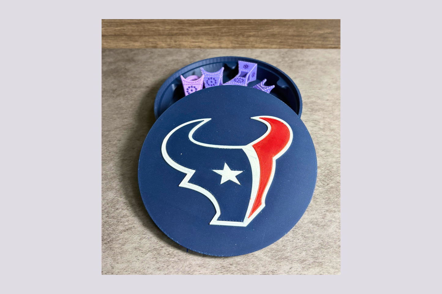 Texans 3D Decorative Box - Man Cave Sign - Keepsake Tiki-Taka3D