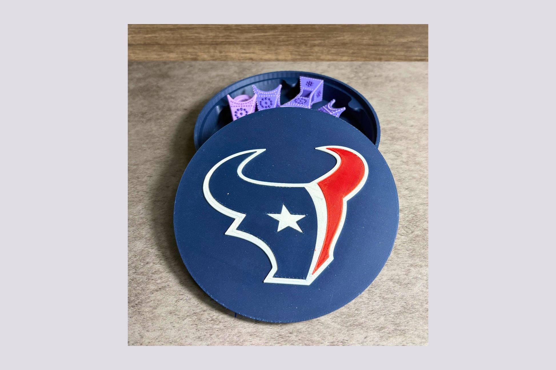 Texans 3D Decorative Box - Man Cave Sign - Keepsake Tiki-Taka3D