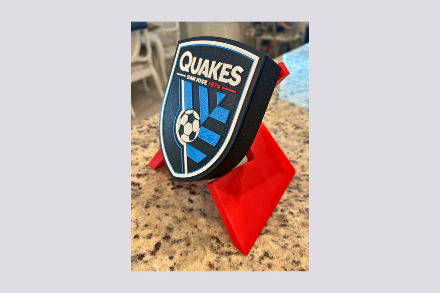 San Jose Earthquakes. 3D Decorative Box. Decorate your preferred room and show your support for the Quakes! Tiki-Taka3D
