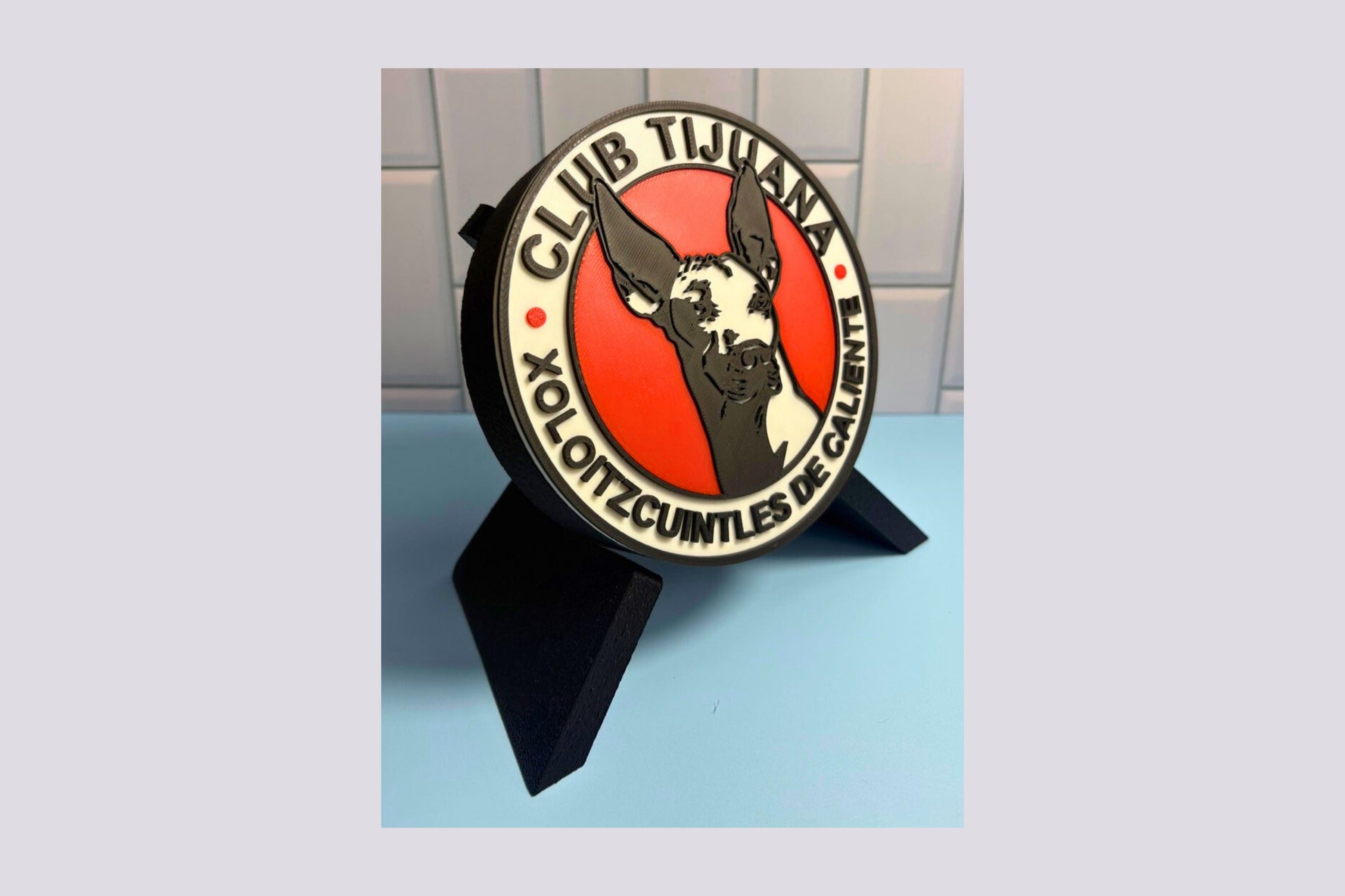 Xolos de Tijuana 3D Decorative Box Keepsake | Unique Soccer Fan Art Tiki-Taka3D