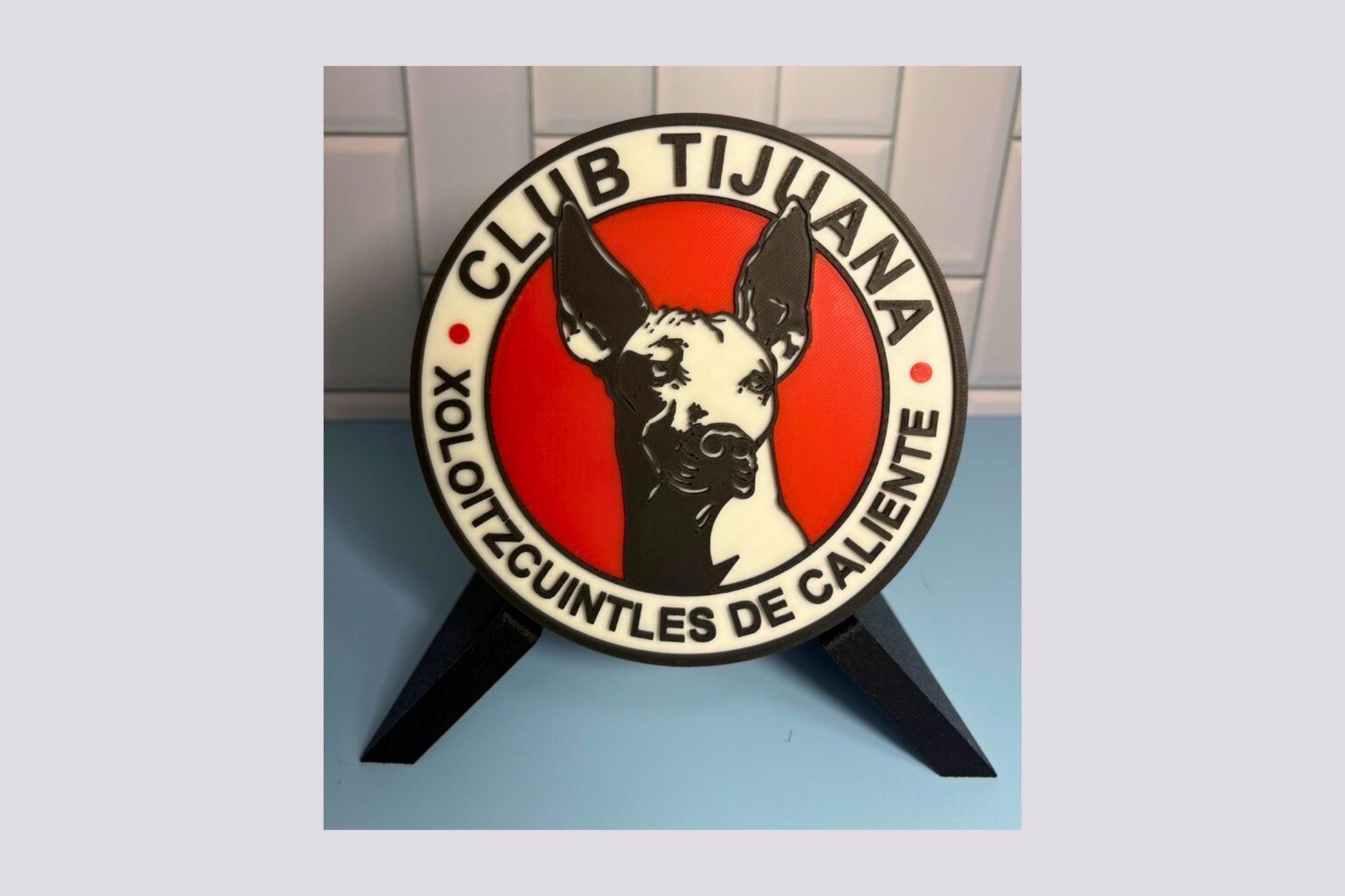 Xolos de Tijuana 3D Decorative Box Keepsake | Unique Soccer Fan Art Tiki-Taka3D