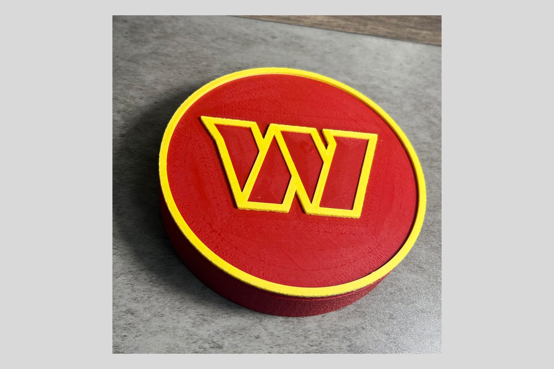 Commanders 3D Logo Decorative Box | Keepsake Box Tiki-Taka3D