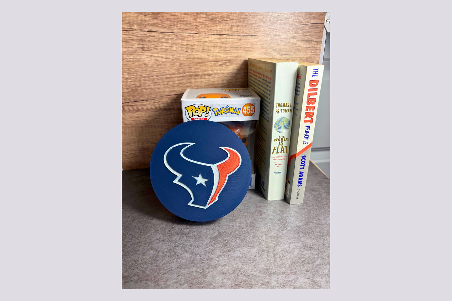 Texans 3D Decorative Box - Man Cave Sign - Keepsake Tiki-Taka3D