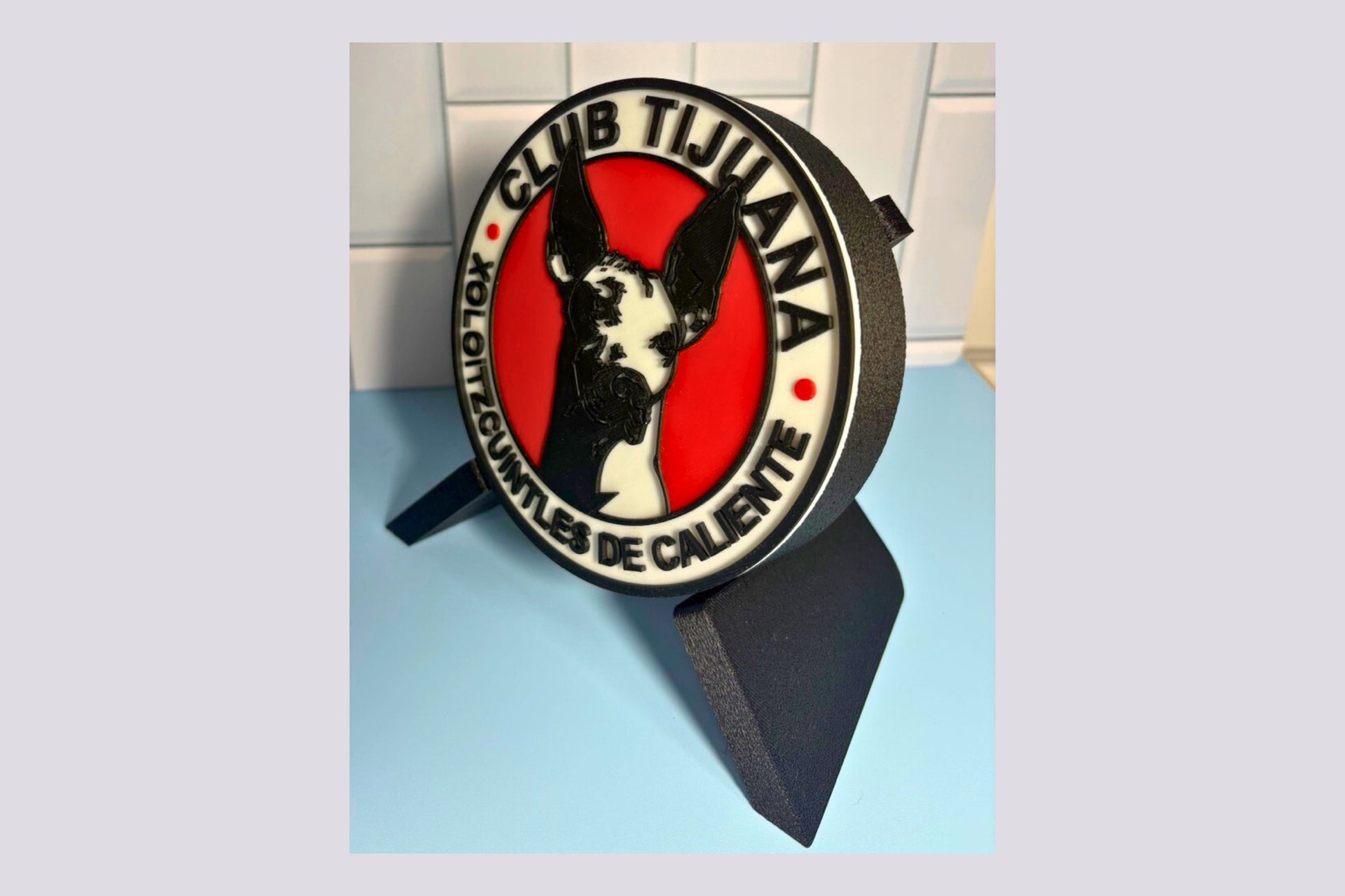 Xolos de Tijuana 3D Decorative Box Keepsake | Unique Soccer Fan Art Tiki-Taka3D