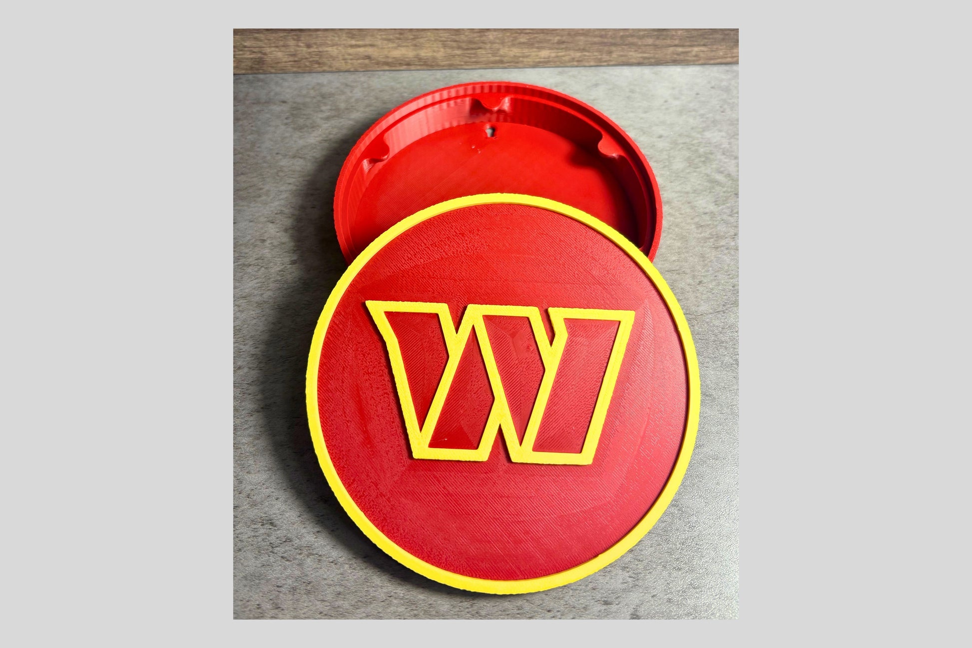 Commanders 3D Logo Decorative Box | Keepsake Box Tiki-Taka3D