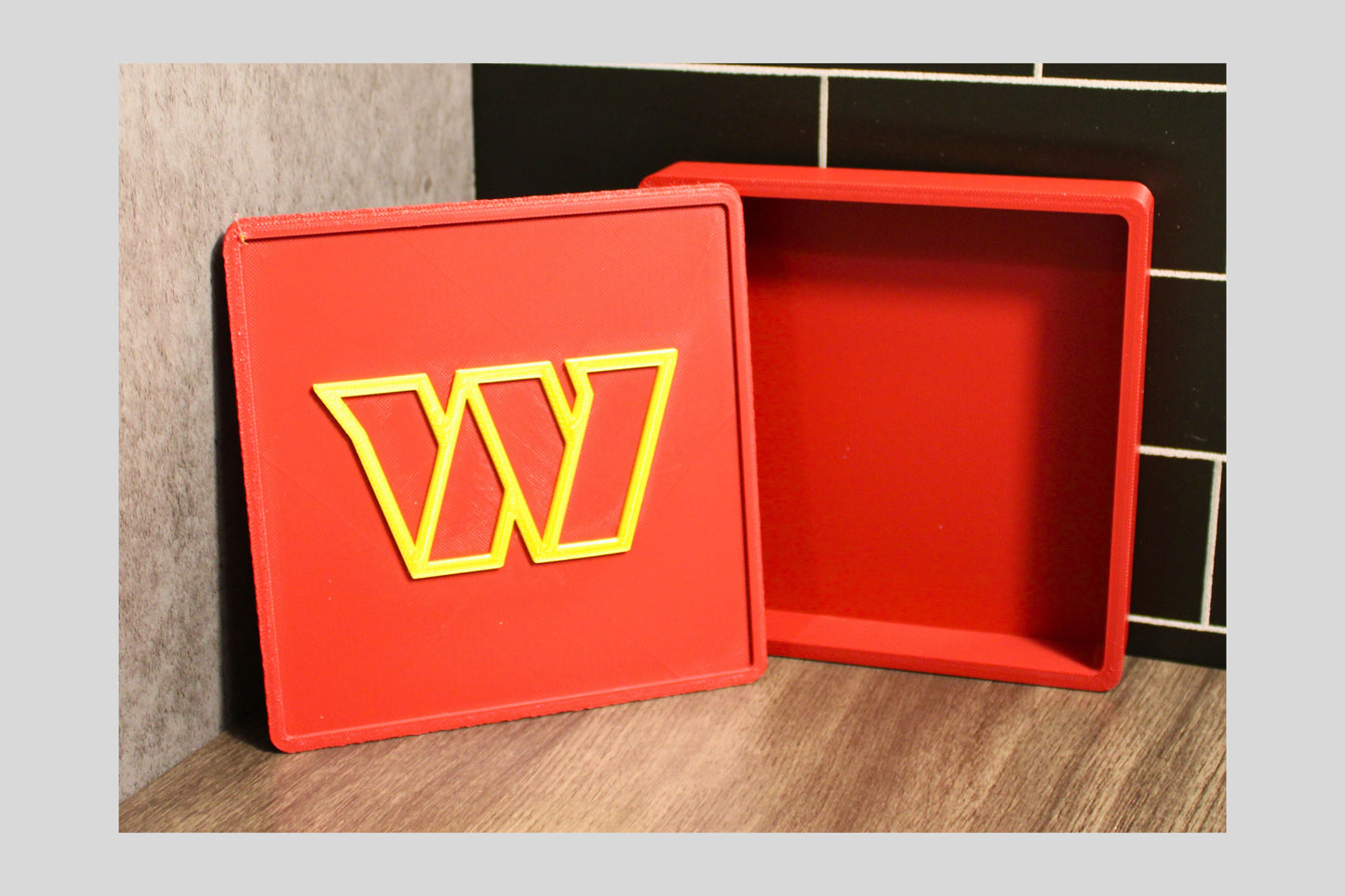Commanders 3D Logo Decorative Box | Keepsake Box Tiki-Taka3D