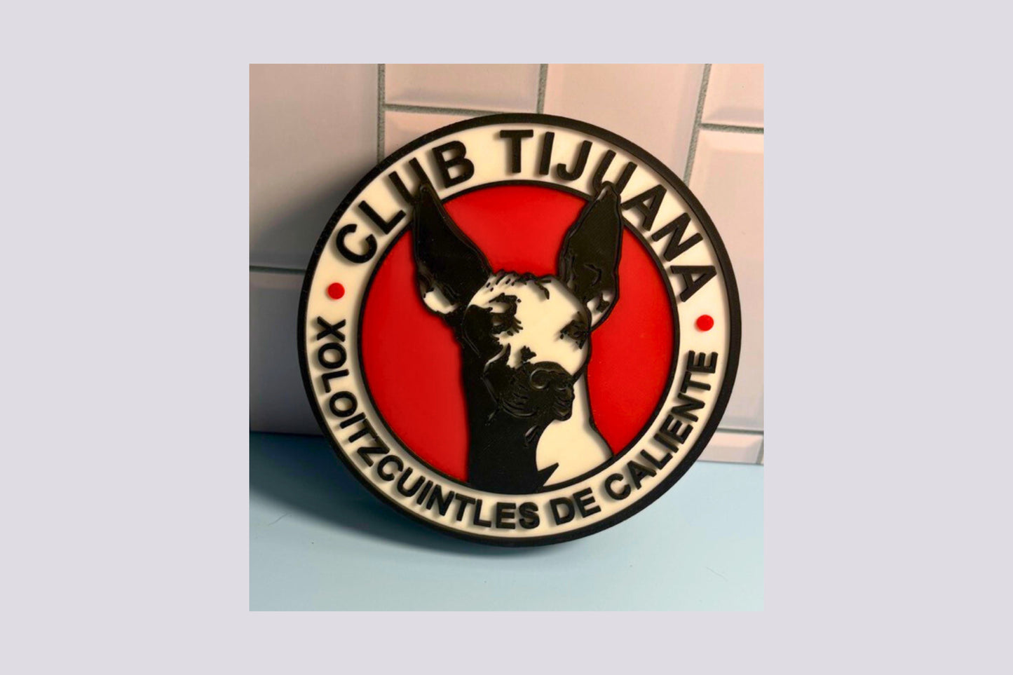 Xolos de Tijuana 3D Decorative Box Keepsake | Unique Soccer Fan Art Tiki-Taka3D