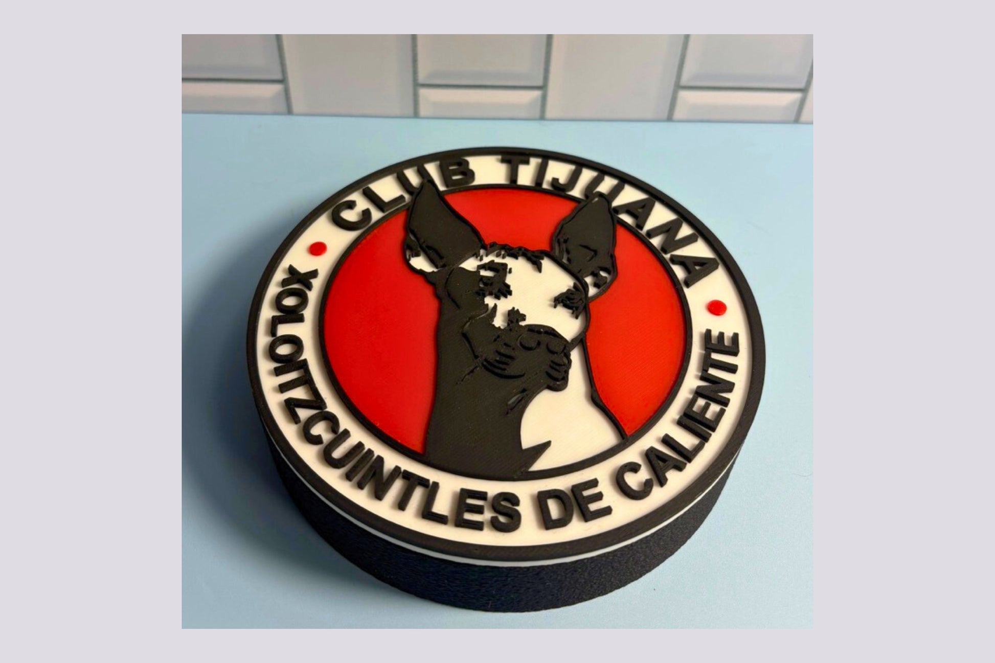 Xolos de Tijuana 3D Decorative Box Keepsake | Unique Soccer Fan Art Tiki-Taka3D