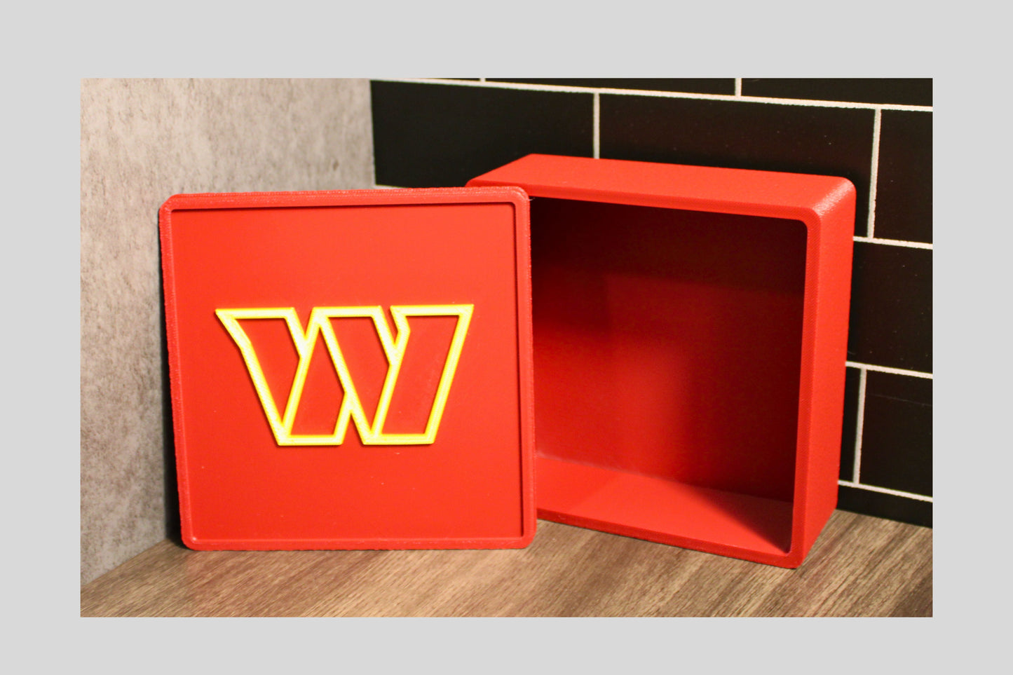 Commanders 3D Logo Decorative Box | Keepsake Box Tiki-Taka3D