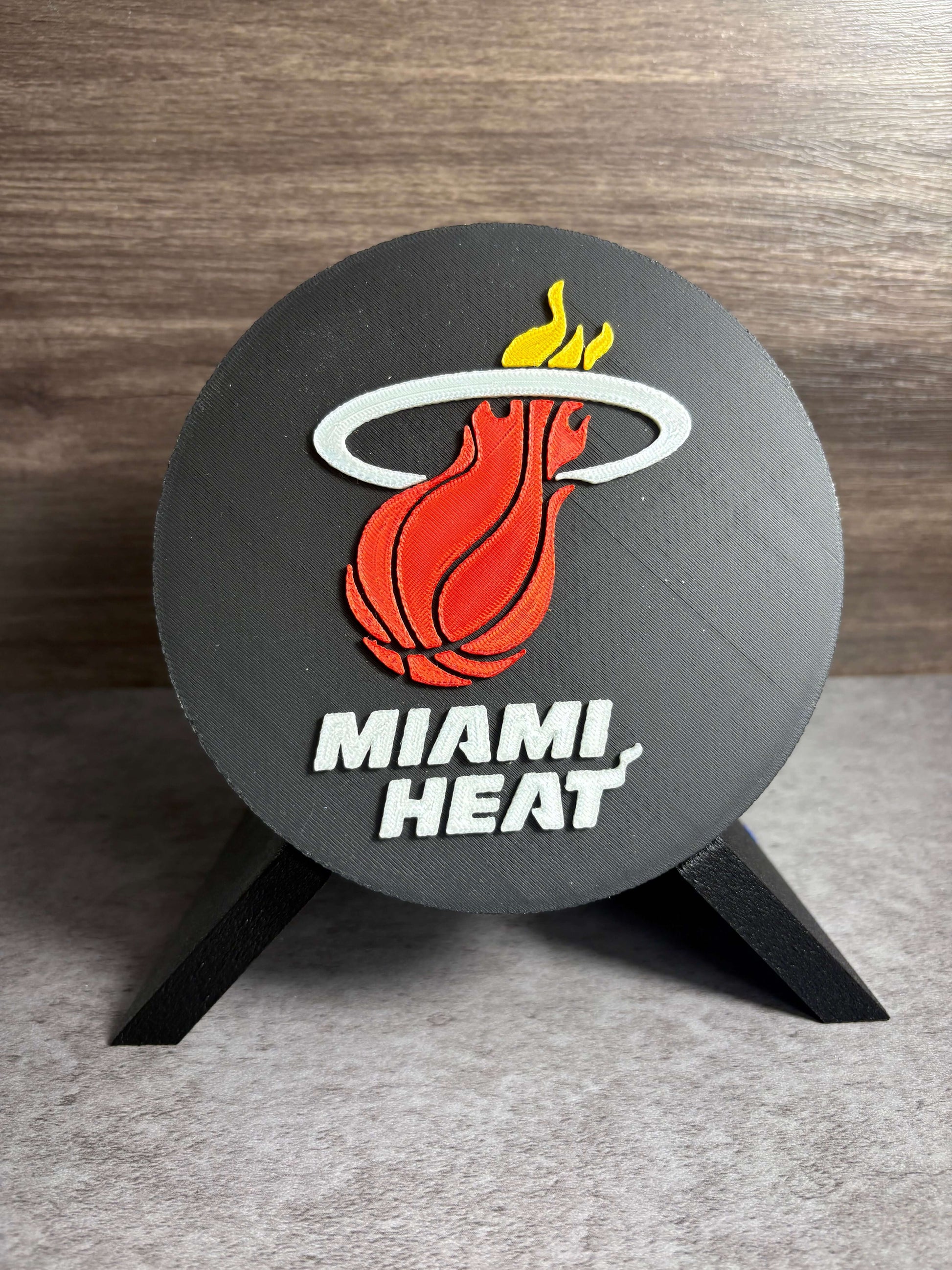 Miami Heat 3D Logo Decorative Box | Magnetic Keepsake Box | NBA Fan Wall Art Decor Tiki-Taka3D