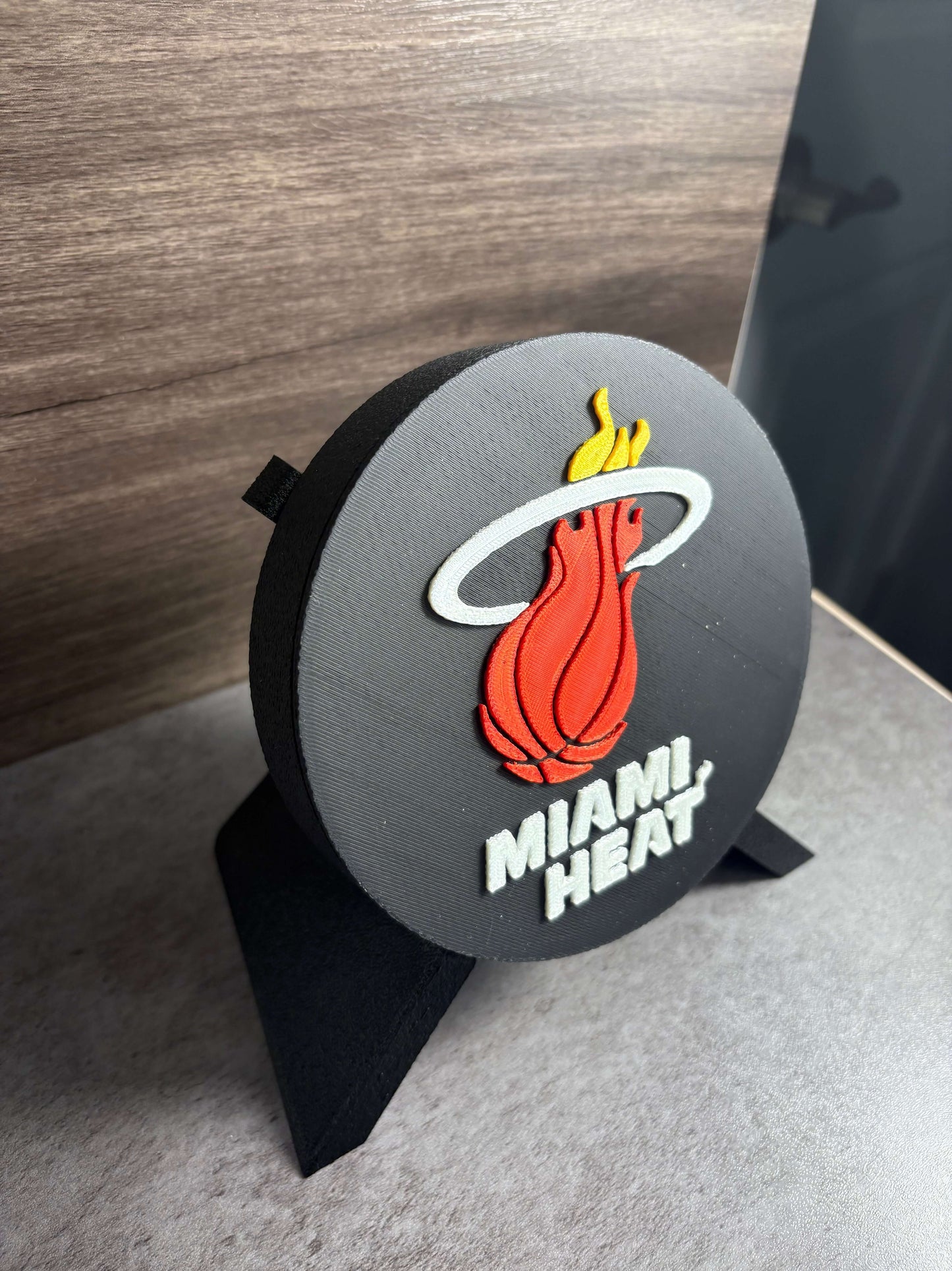 Miami Heat 3D Logo Decorative Box | Magnetic Keepsake Box | NBA Fan Wall Art Decor Tiki-Taka3D