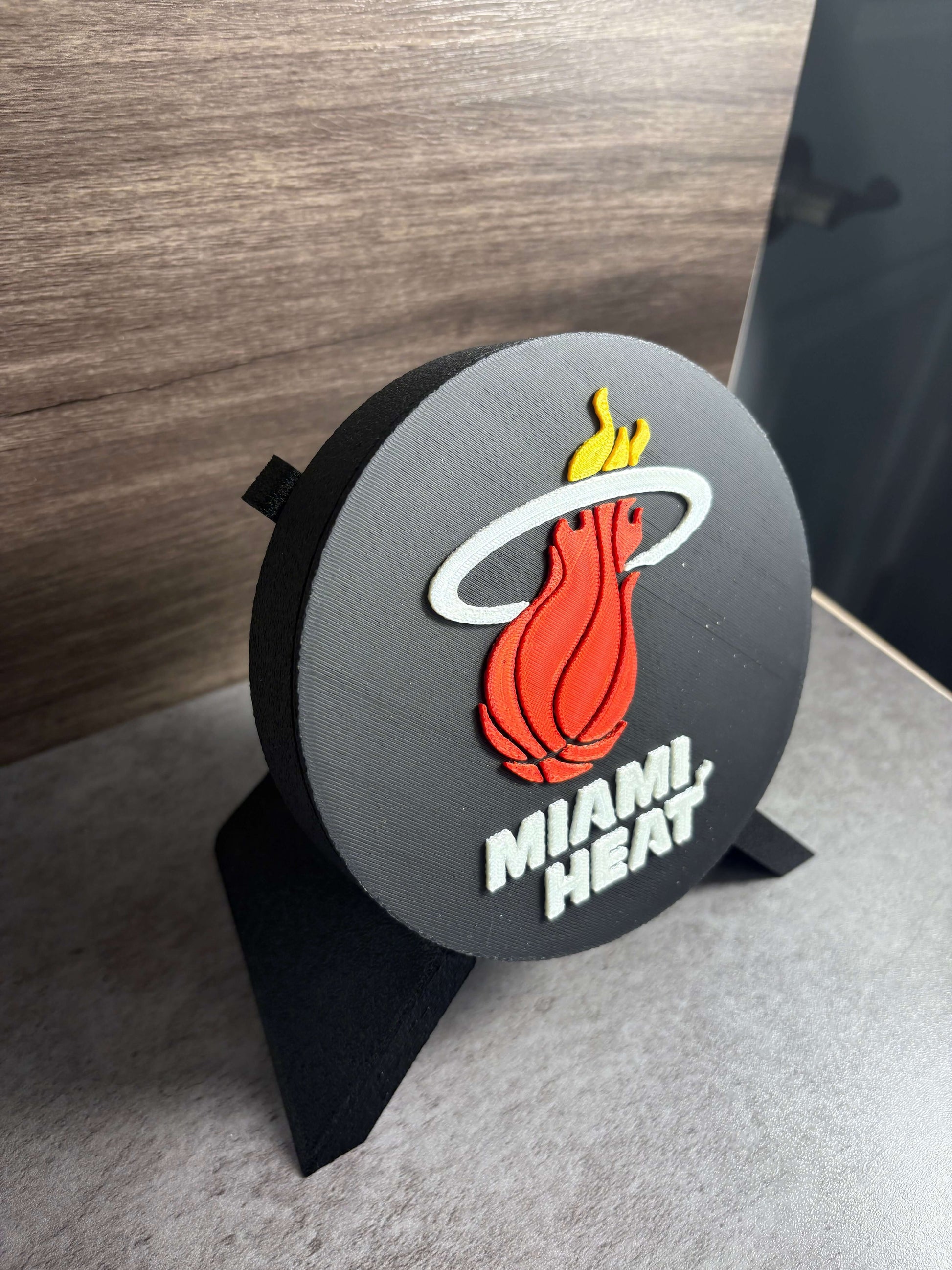 Miami Heat 3D Logo Decorative Box | Magnetic Keepsake Box | NBA Fan Wall Art Decor Tiki-Taka3D
