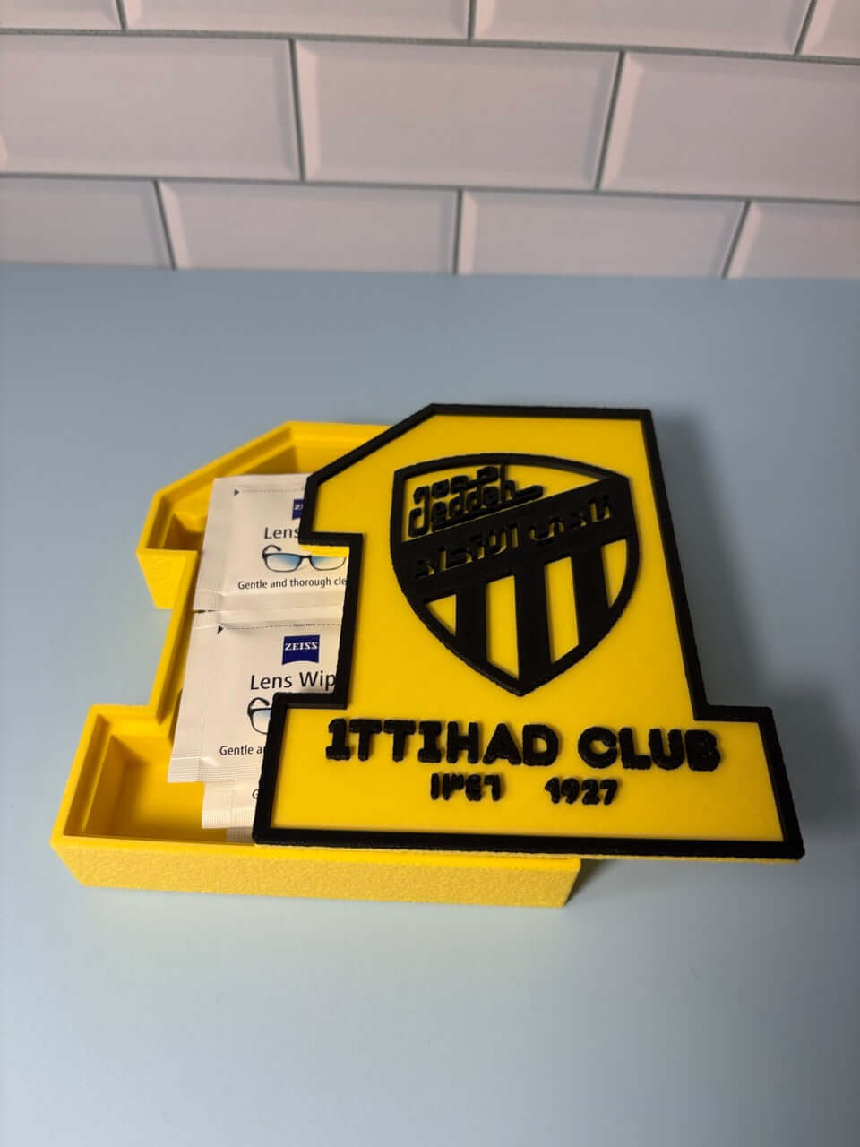 Al-Ittihad Club Decorative Box | Premium Football Fan Decor | Unique Soccer Gift | 3D Printed Tiki-Taka3D
