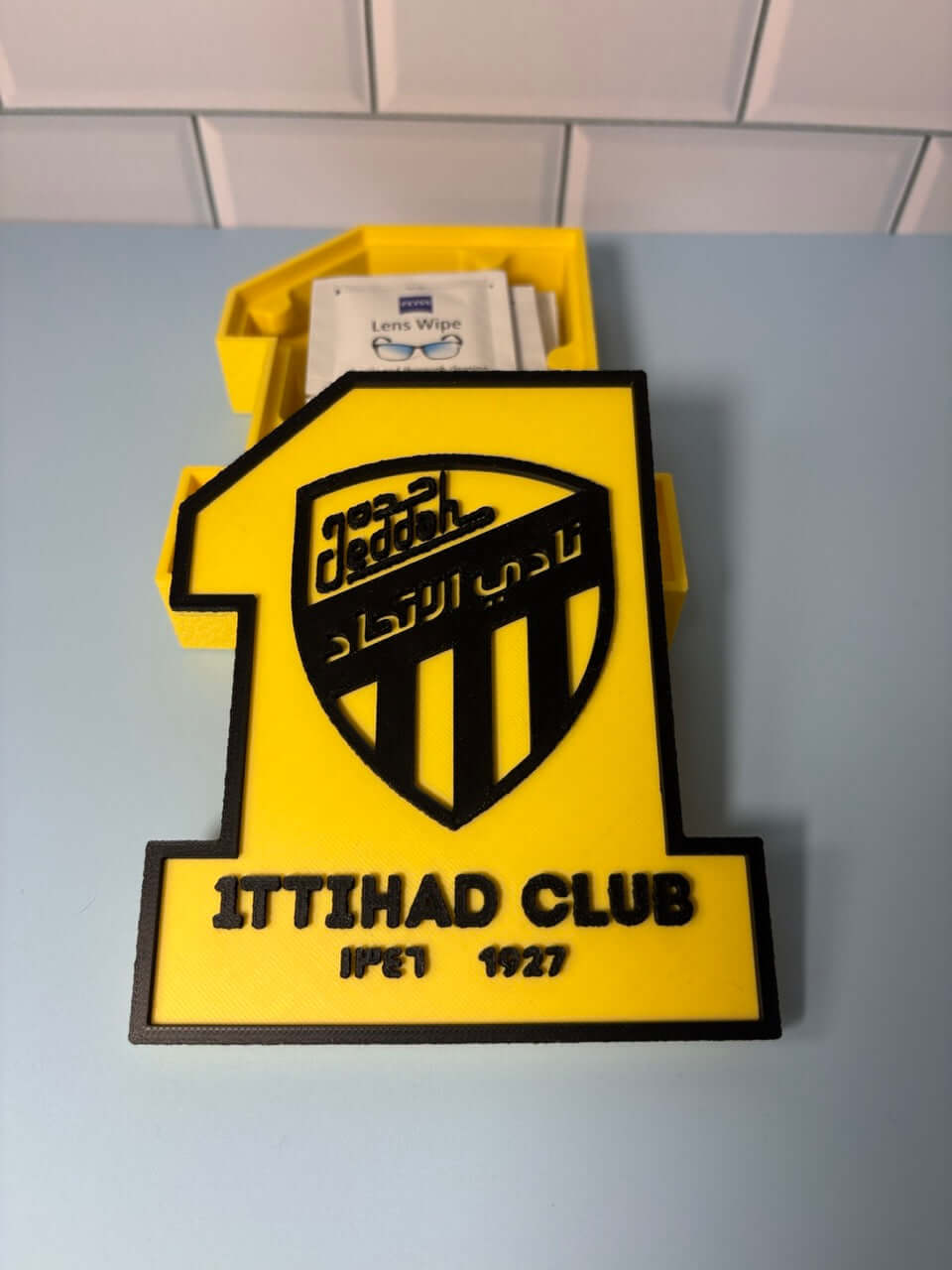 Al-Ittihad Club Decorative Box | Premium Football Fan Decor | Unique Soccer Gift | 3D Printed Tiki-Taka3D