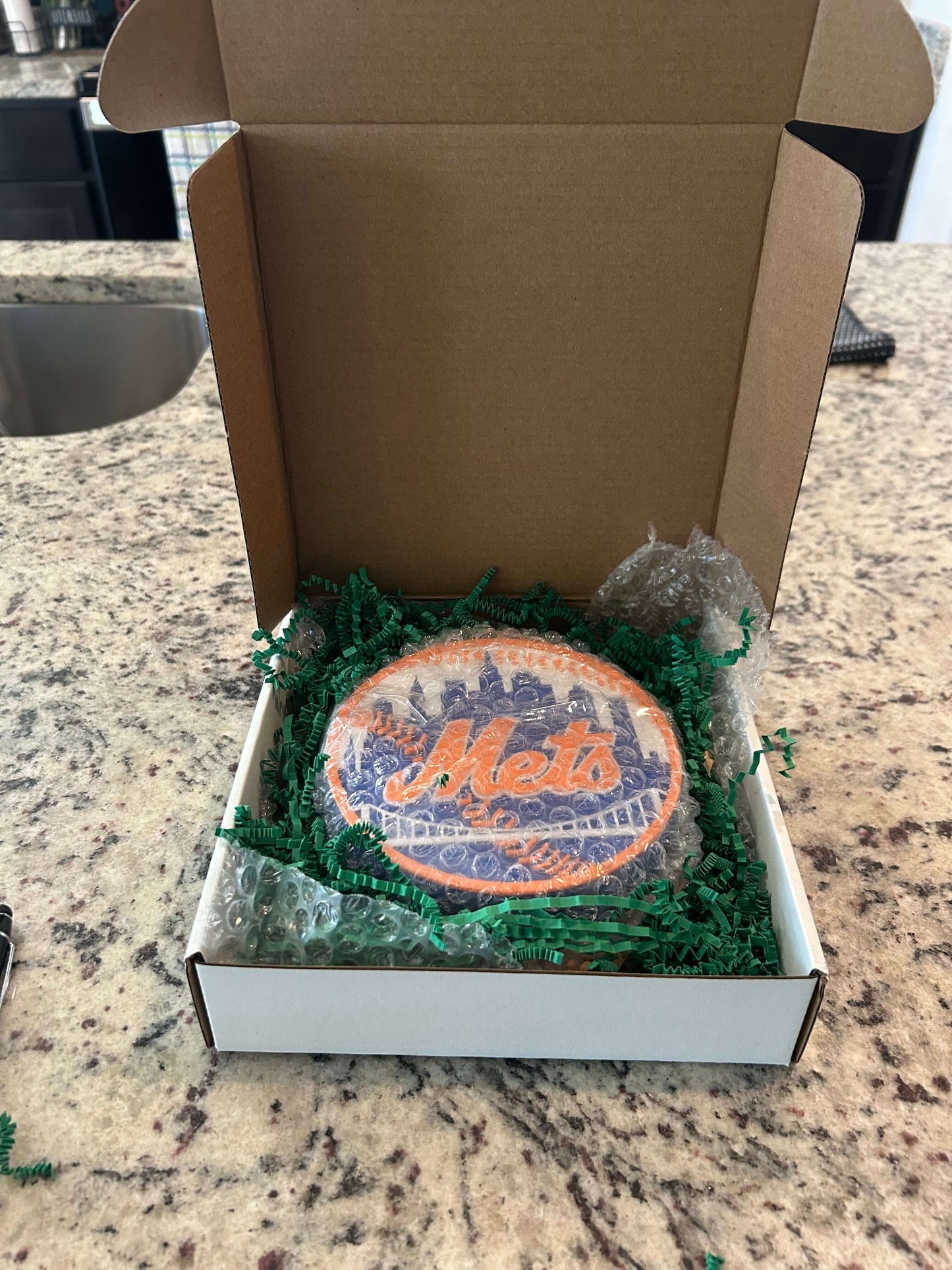 Man Cave Sign - Customized Mets 3D Decorative Box. Tiki-Taka3D