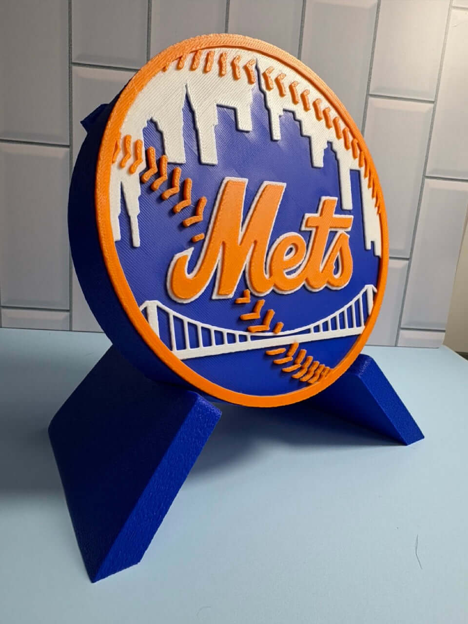 Customized NY Mets 3D Decorative Box. Unique MLB Baseball Fan Gift Tiki-Taka3D