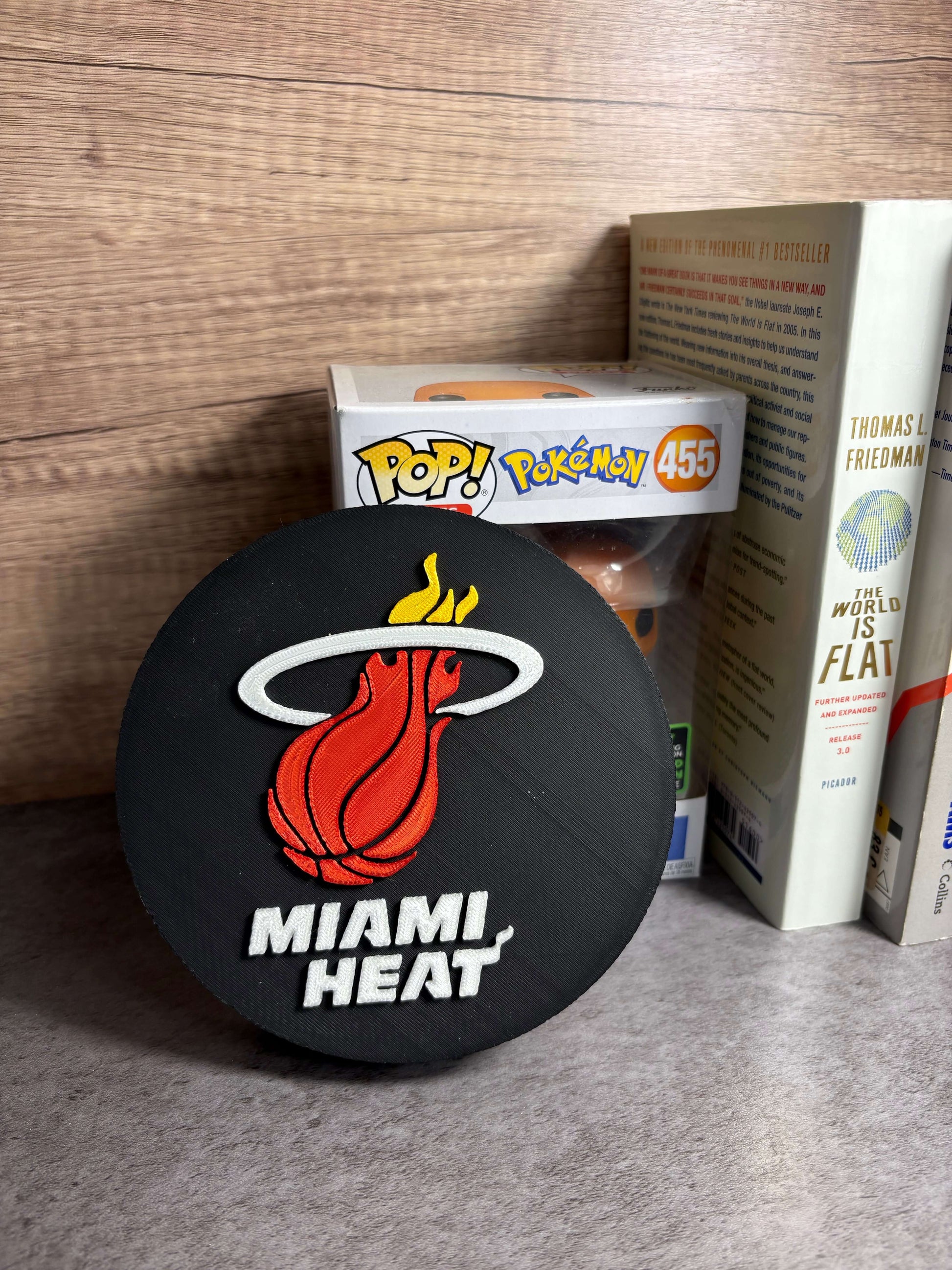 Miami Heat 3D Logo Decorative Box | Magnetic Keepsake Box | NBA Fan Wall Art Decor Tiki-Taka3D
