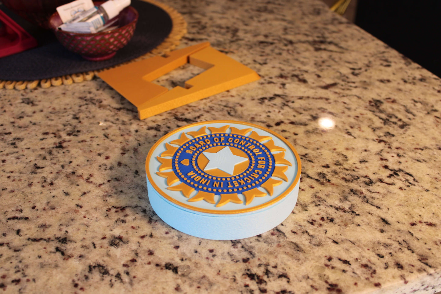 Official India Cricket BCCI 3D Decorative Box – Customizable Fan Art & Desk Decor Tiki-Taka3D