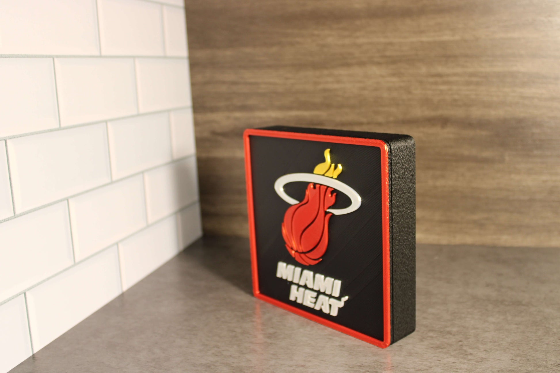Man Cave Sign - Customized Heat 3D Decorative Box. Tiki-Taka3D