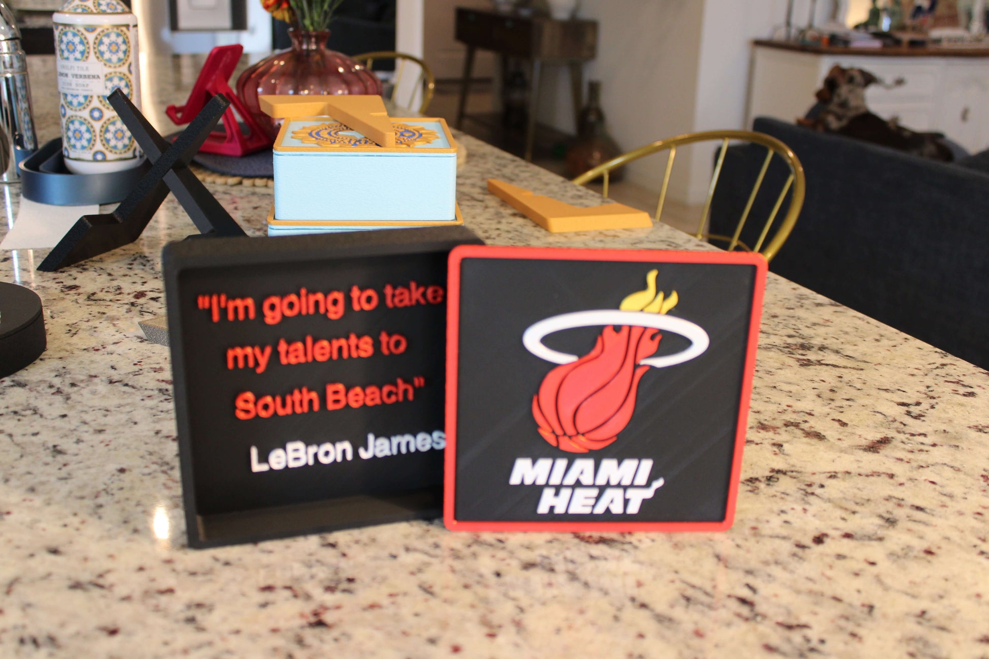 Man Cave Sign - Customized Heat 3D Decorative Box. Tiki-Taka3D
