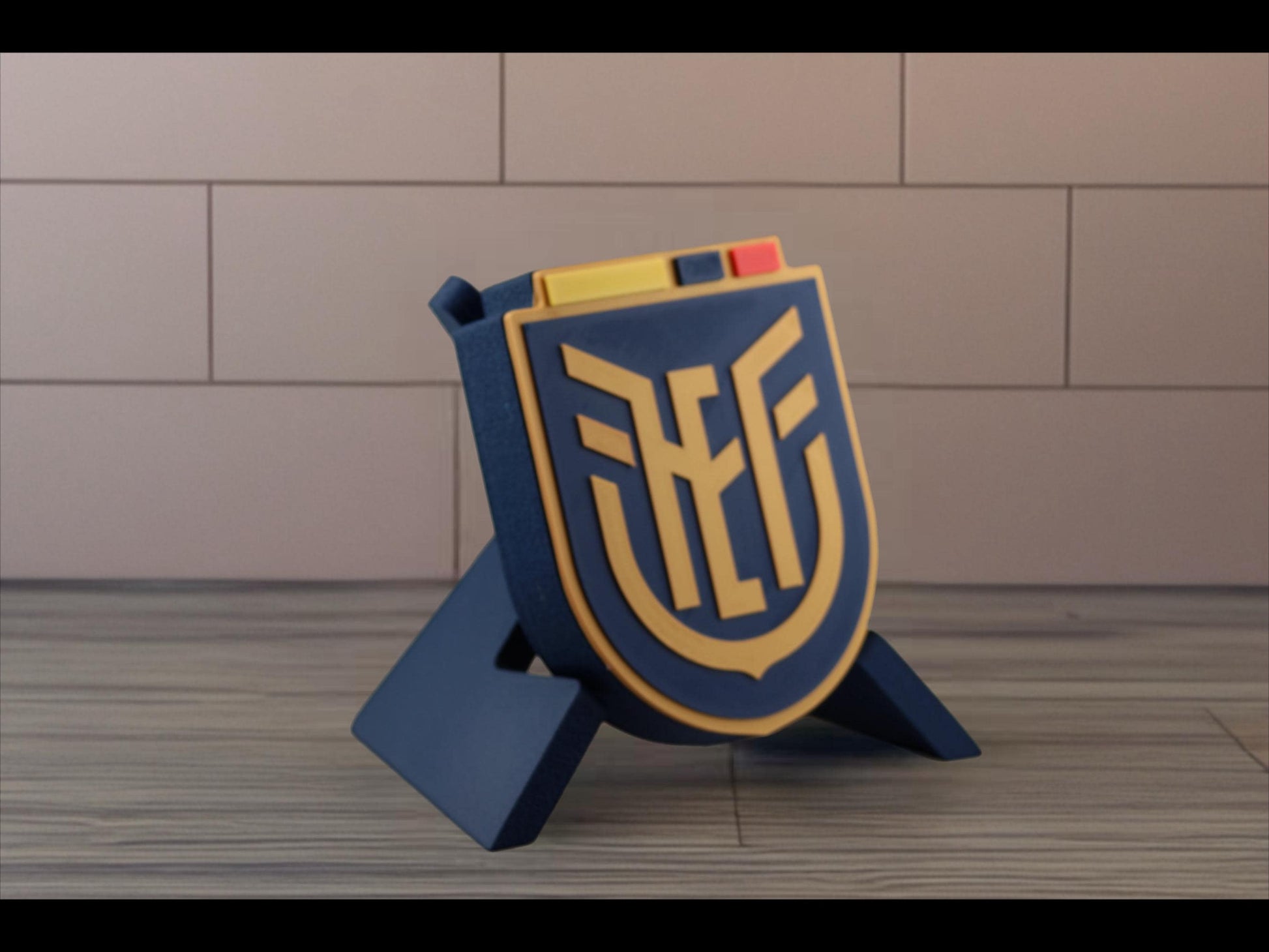 Ecuador Soccer 3D Printed collectible featuring La Tri crest, vibrant colors and high-quality materials, perfect for fans.