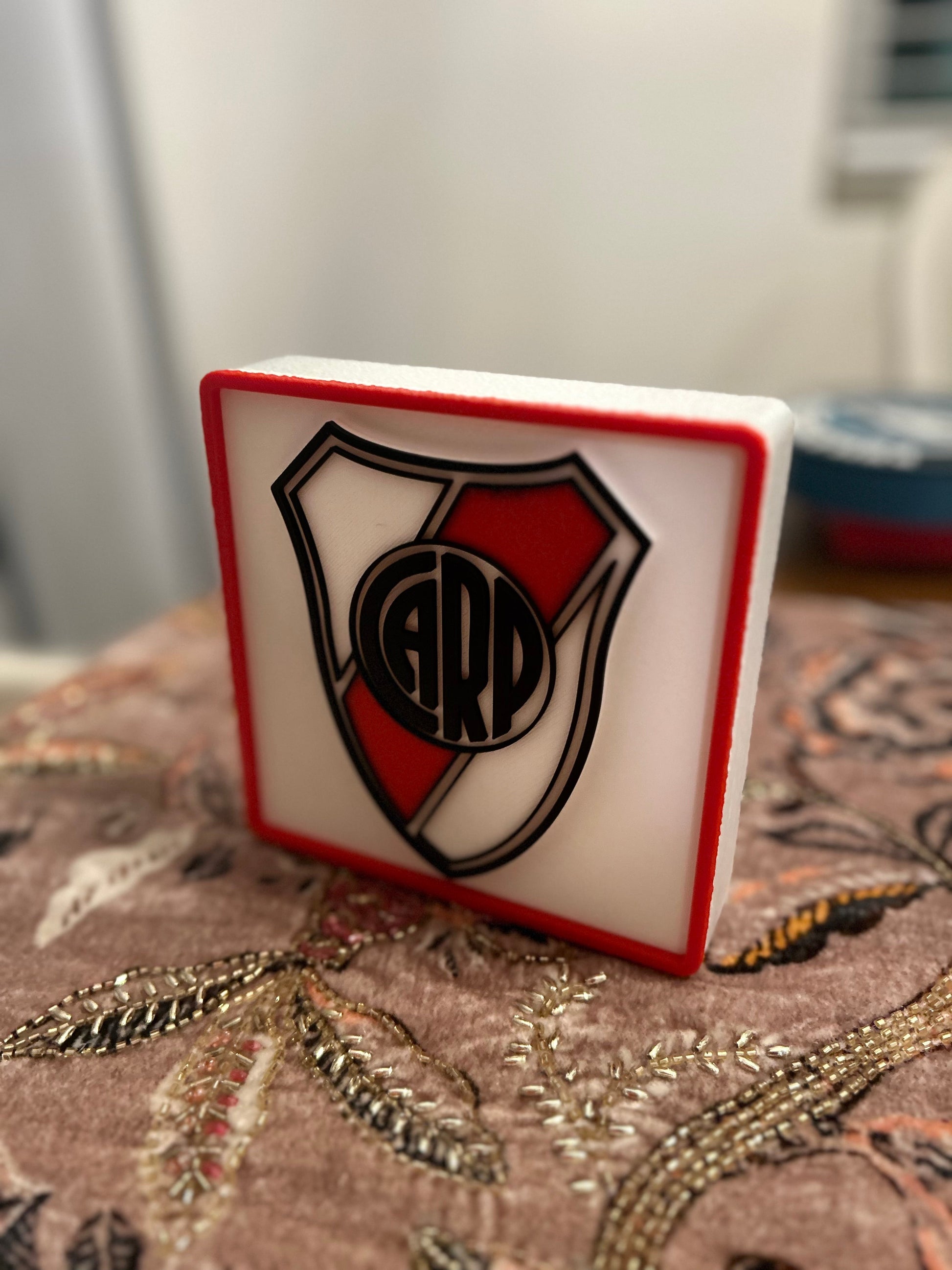 River Plate 3D Decorative Box – Soccer Desk Decor & Gift for Coach or Fan My Store