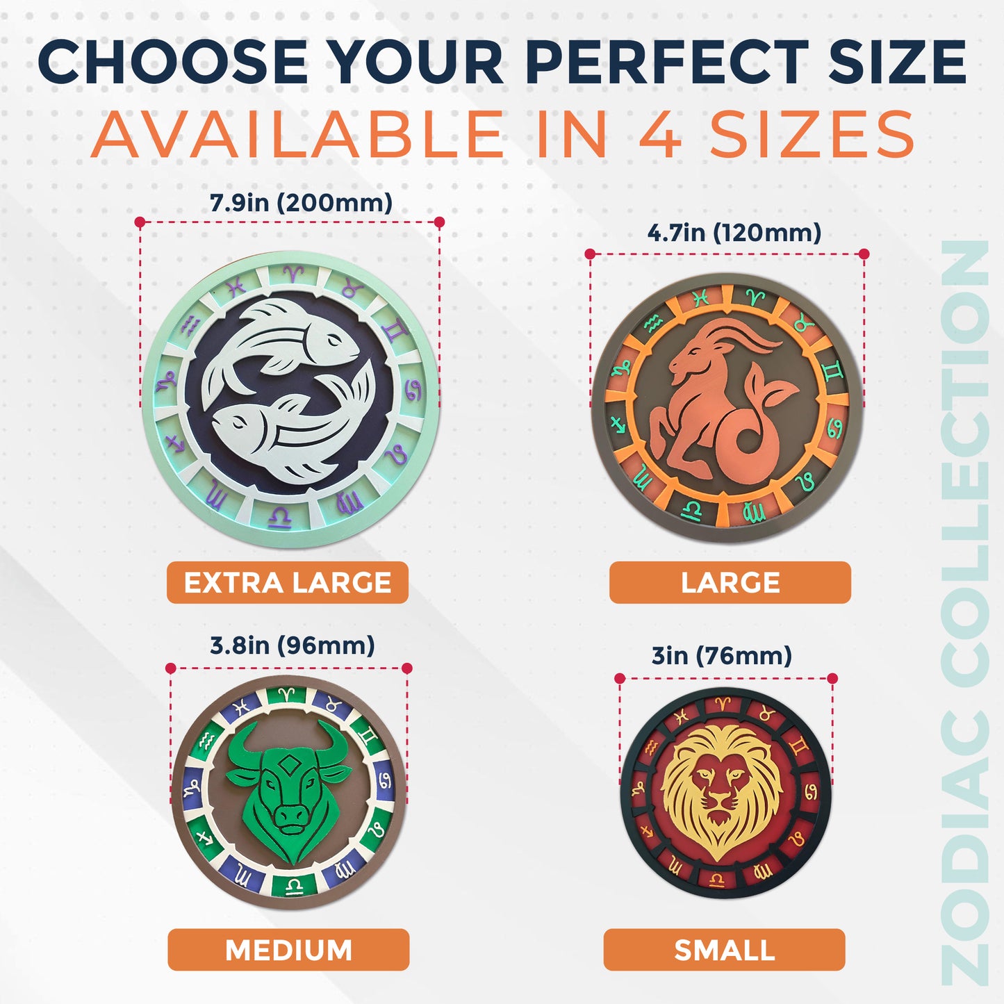 Zodiac Wall Art — slot7 size chart